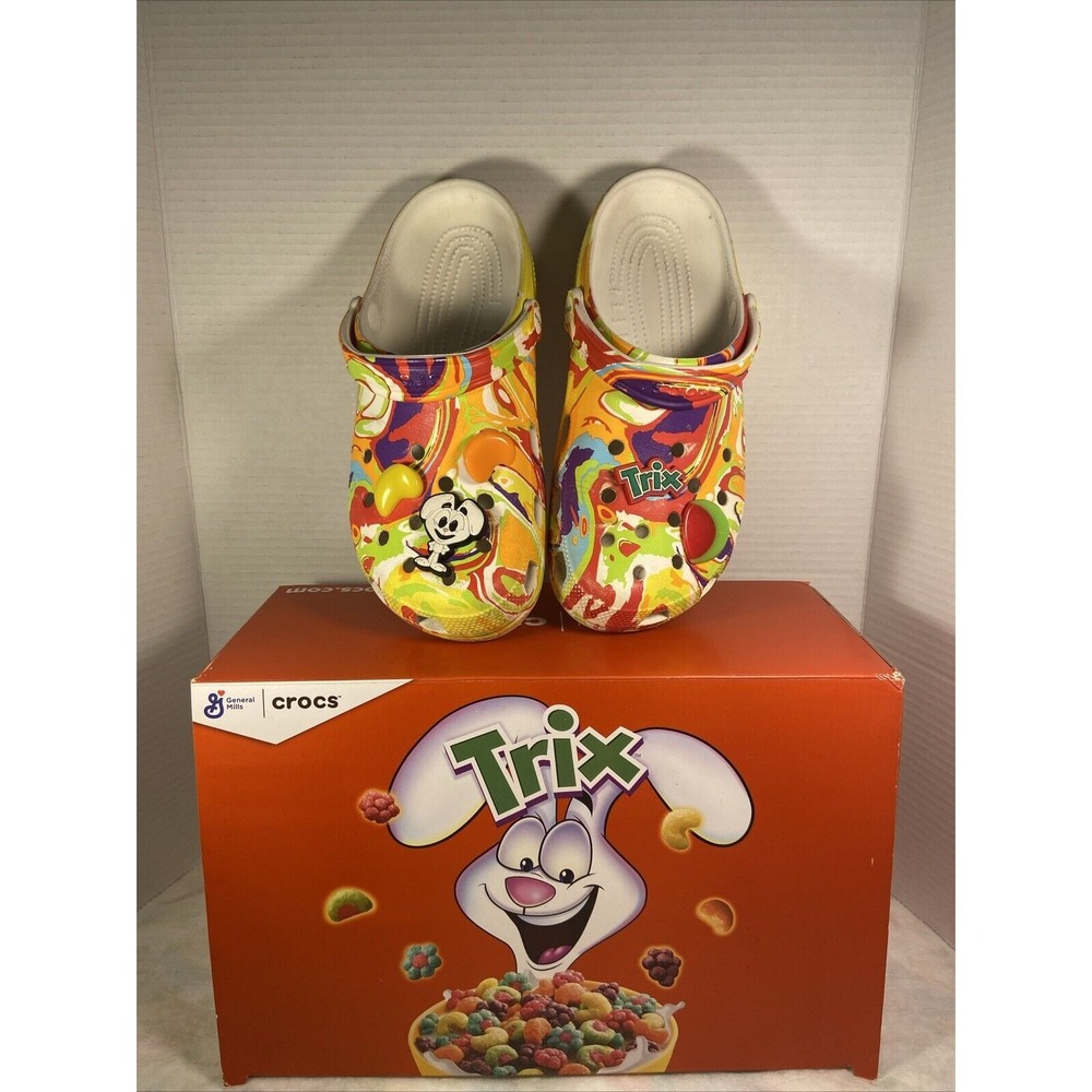 Crocs Classic Trix Cereal Clog Size Men's 9 Women's 11 Special Edition Box‎
